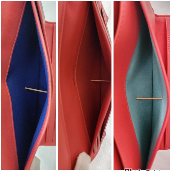 Auth RARE Chanel Lambskin Quilted Trifold 3 Colors WALLET - Picture 7 of 13